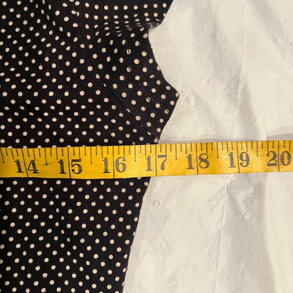Express sleeveless top. Black and cream Polk a dot. Size medium - Picture 4 of 8